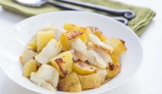 картофель с треской