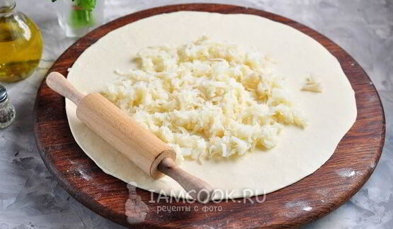 картошка с курицей в тесте в духовке