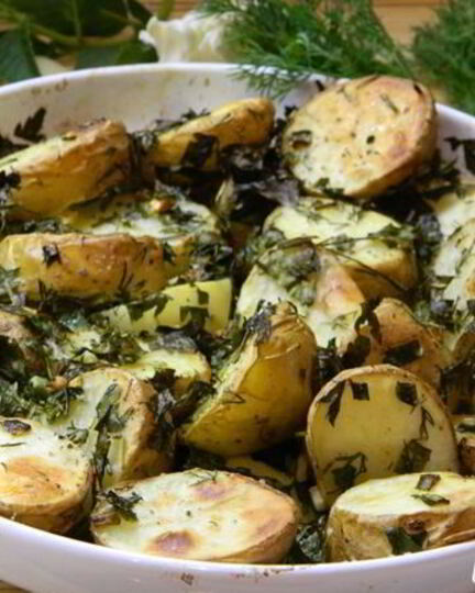 Рецепт молодого картофеля с зеленью