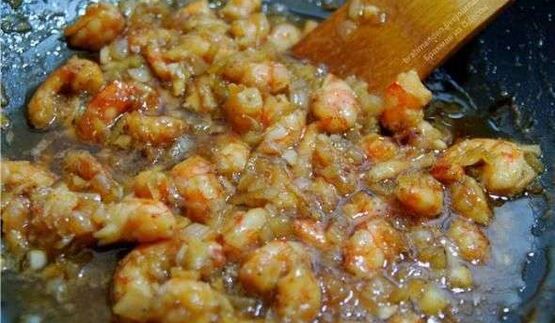 рис с креветками и медом