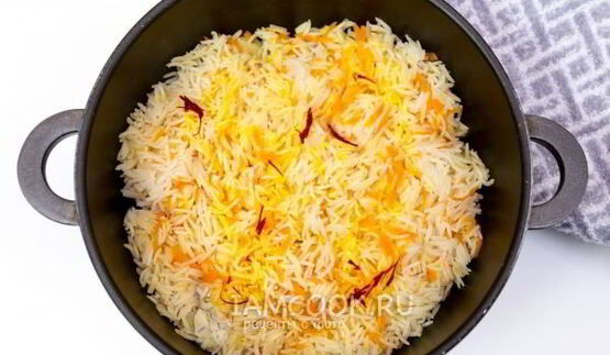 рис с овощами и шафраном