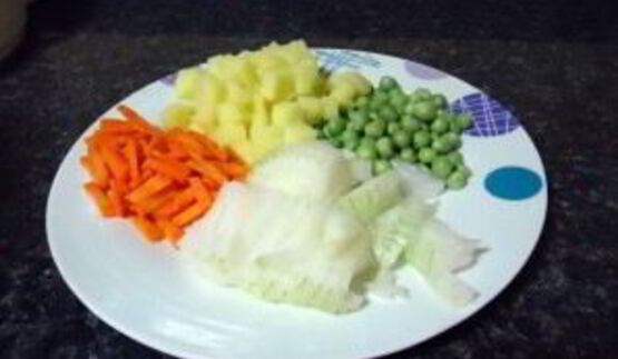 рис с овощами в пароварке