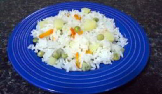 рис с овощами в пароварке