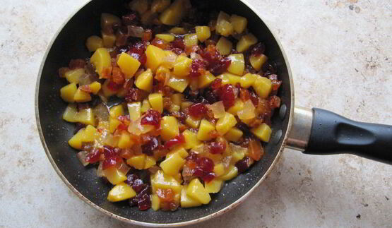 рис с персиком и сухофруктами