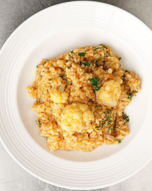 Рис с треской и цветной капустой