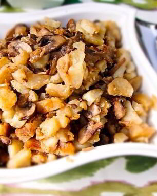 Жареная картошка с шампиньонами