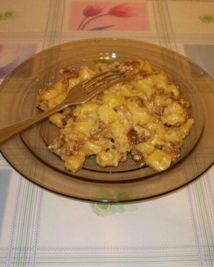 Рецепт жаренного картофеля с грибами