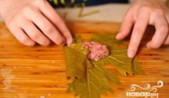 долма из виноградных листьев
