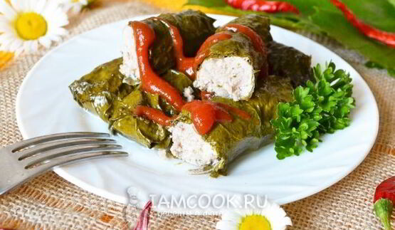 долма со свининой без риса