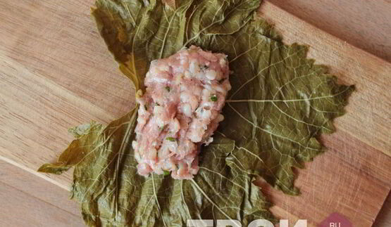 долма в виноградных листьях