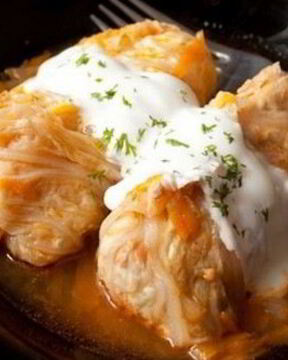 Голубцы из пекинской капусты с говяжьим фаршем