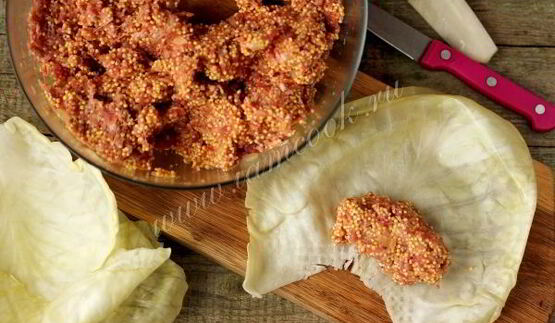 голубцы с фаршем и пшеном в мультиварке