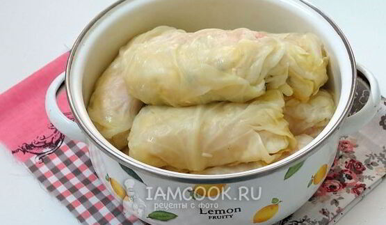 голубцы с сосисками и сыром