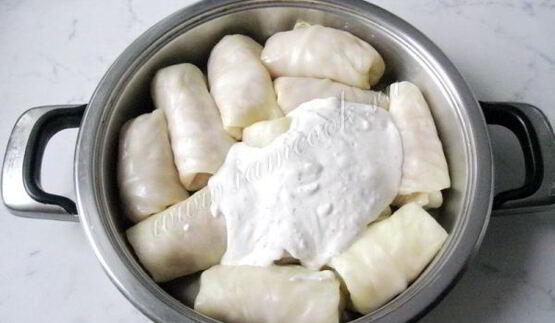 голубцы в сметанном соусе