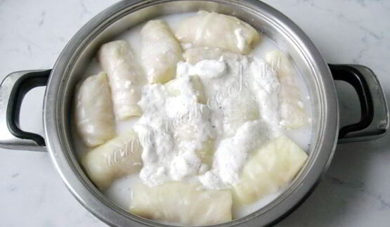 голубцы в сметанном соусе