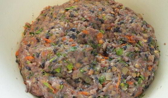 ленивые голубцы с красной капустой