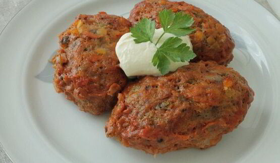 ленивые голубцы с красной капустой