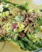 Ленивые голубцы с пекинской капустой, вермишелью и куриными желудками