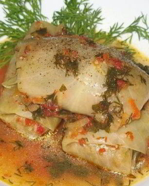 Постные голубцы