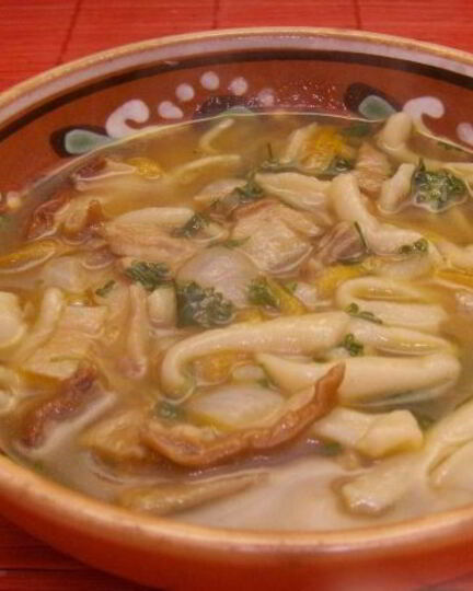 Рецепт грибной лапши из сушеных грибов