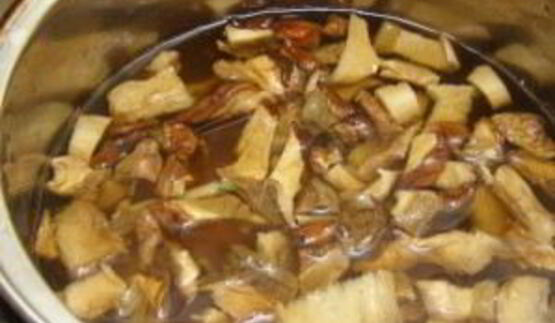 грибная лапша из сушеных грибов