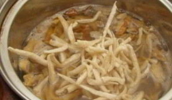 грибная лапша из сушеных грибов