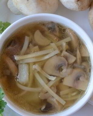 Грибная лапша