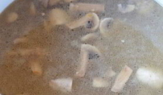 грибная лапша