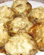 Фаршированные грибы в мультиварке