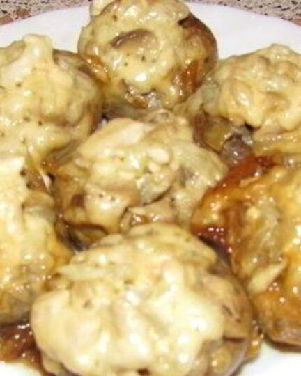 Рецепт фаршированных грибов в мультиварке