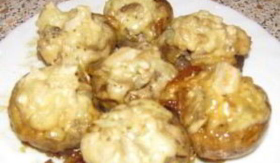 фаршированные грибы в мультиварке