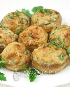 Фаршированные шампиньоны с фаршем