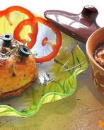 Грибы с овощами в горшочках