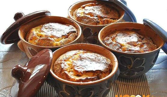 грибы с овощами в горшочках