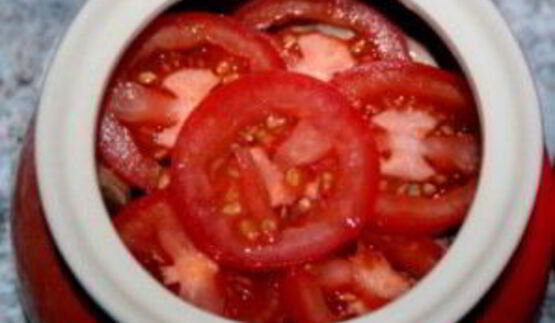 грибы в духовке в горшочке