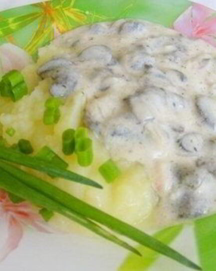 Рецепт грибов в сметанном соусе