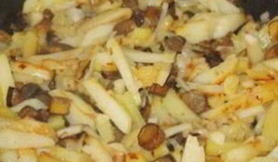 подосиновики, жареные с картошкой