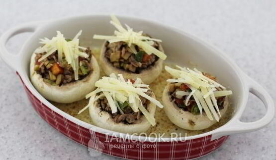 шампиньоны фаршированные мясом
