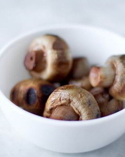 Рецепт шампиньонов на углях