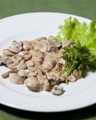 Шампиньоны со сливками