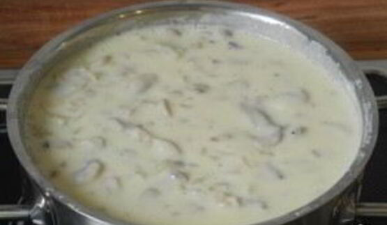 шампиньоны со сливками