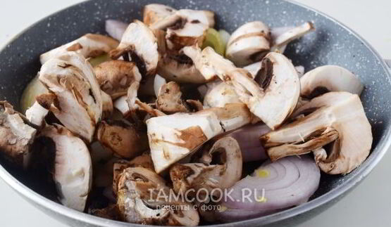 шампиньоны в карри соусе