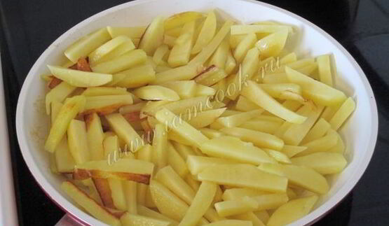 вешенки жареные с картошкой