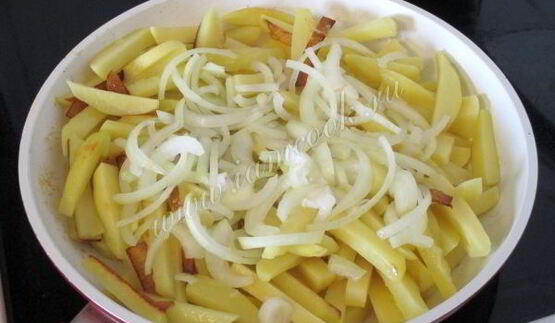 вешенки жареные с картошкой