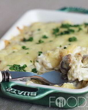 Запеченные шампиньоны с сыром