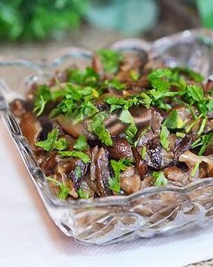 Жареные замороженные опята