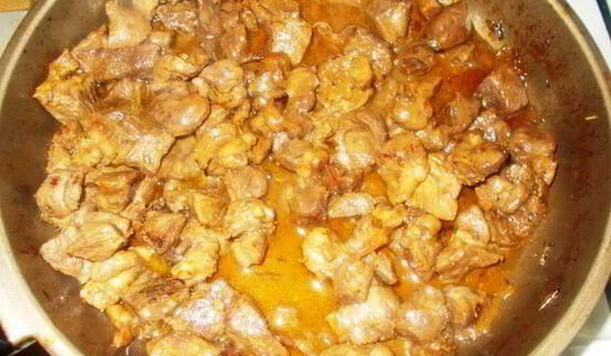 гуляш из барашка под апельсиновым соусом