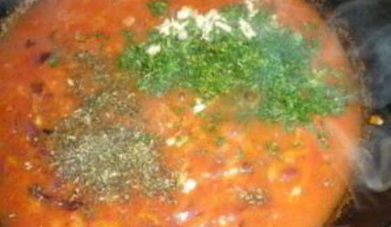 гуляш из фасоли