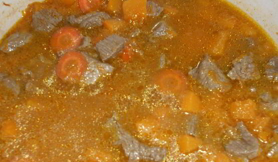 гуляш из говядины с тыквой