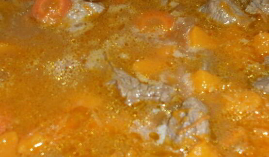 гуляш из говядины с тыквой